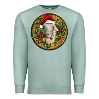 Seafoam Christmas Goat Premium Sweatshirt - RanaPortraitStore