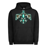 Pigment Black cowhide turquoise thunderbird Urban Hoodie - Jasminsmagicworld