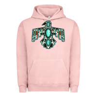 Pigment Salmon cowhide turquoise thunderbird Urban Hoodie - Jasminsmagicworld