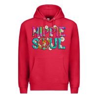 Cardinal hippie soul with tie dye and flowers Premium Hoodie - Artiststas