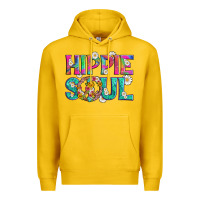 Lemon hippie soul with tie dye and flowers Premium Hoodie - Artiststas