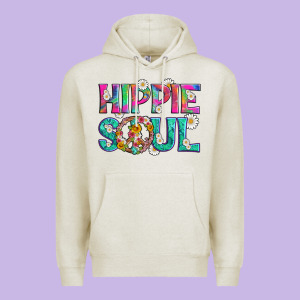 Hippie Soul With Tie Dye And Flowers Premium Hoodie Designed By Artiststas