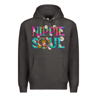 Smoke hippie soul with tie dye and flowers Premium Hoodie - Artiststas