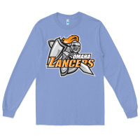 Colony Blue omaha lancers Long Sleeve Tee - DesigneFamous