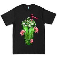 Black Western Cactus Cold Frappe Premium Tee - FaDigitalArtStudio