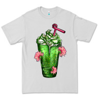 Dove Grey Western Cactus Cold Frappe Premium Tee - FaDigitalArtStudio