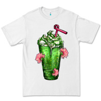 White Western Cactus Cold Frappe Premium Tee - FaDigitalArtStudio