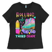 Black rolling into third grade Ladies Tee - BundleAndBundleShop