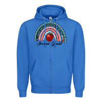 True Royal second grade rainbow Zipper Hoodie - RanaPortraitStore