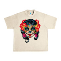 Sandshell sugar skull Urban Heavy Tee - BundleAndBundleShop