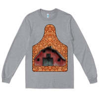 Heather Grey Barn Earning Long Sleeve Tee - CowhideDigitalArt