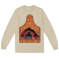 Mushroom Barn Earning Long Sleeve Tee - CowhideDigitalArt