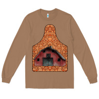 Toasted Coconut Barn Earning Long Sleeve Tee - CowhideDigitalArt