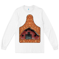 White Barn Earning Long Sleeve Tee - CowhideDigitalArt