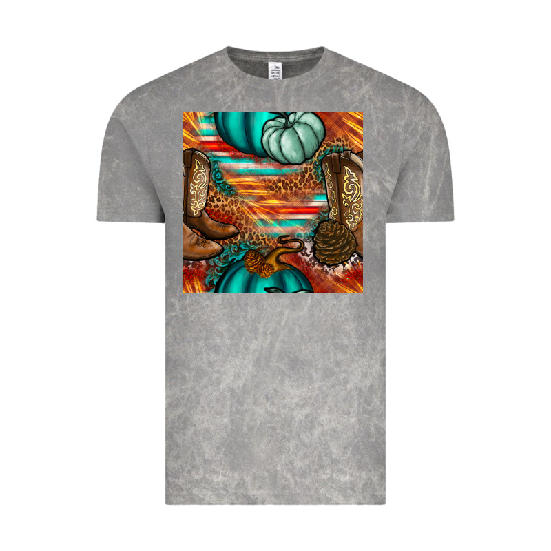Western Thanksgiving Seamless Pattern Vintage Tee by BundleAndBundleShop | Teevron