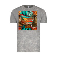 Cloud Rock western thanksgiving seamless pattern Vintage Tee - BundleAndBundleShop
