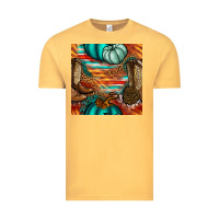 Vintage Mustard western thanksgiving seamless pattern Vintage Tee - BundleAndBundleShop