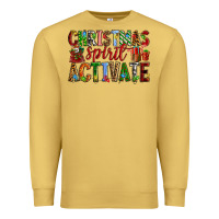 Antique Gold Christmas Spirit Activate Premium Sweatshirt - RanaPortraitStore