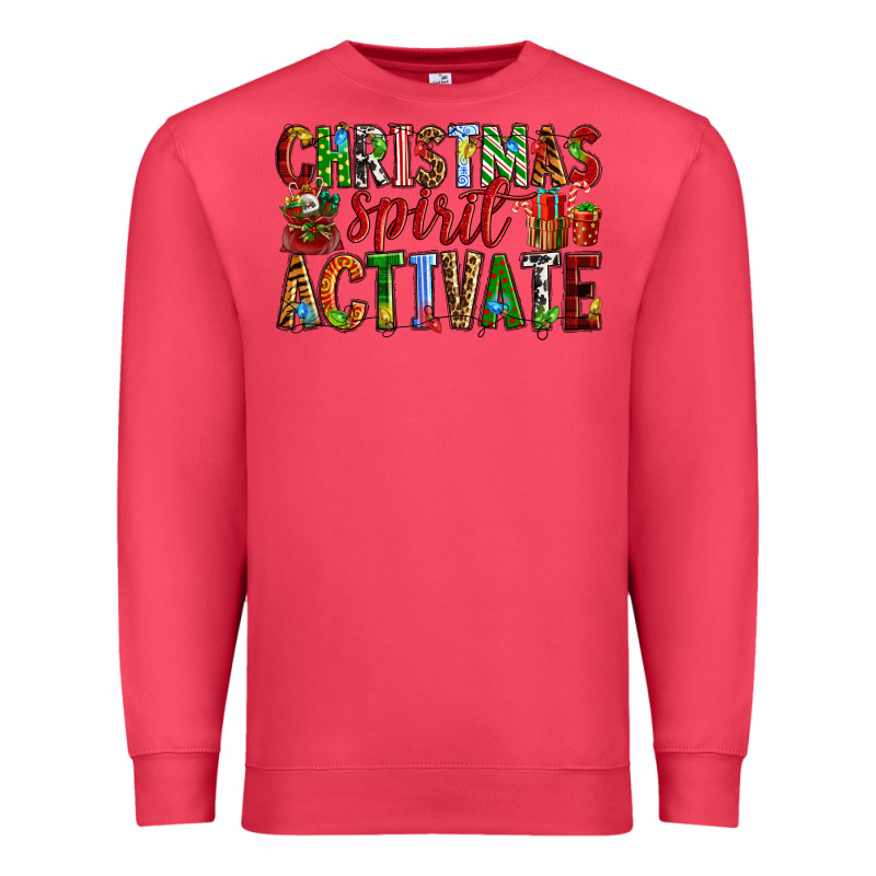 Christmas Spirit Activate Premium Sweatshirt by RanaPortraitStore | Teevron