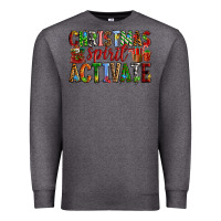 Charcoal Heather Christmas Spirit Activate Premium Sweatshirt - RanaPortraitStore