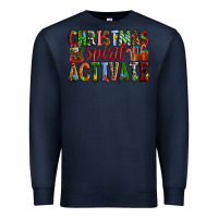 Navy Christmas Spirit Activate Premium Sweatshirt - RanaPortraitStore