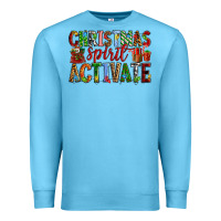 Ocean Blue Christmas Spirit Activate Premium Sweatshirt - RanaPortraitStore