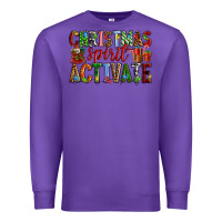 Purple Christmas Spirit Activate Premium Sweatshirt - RanaPortraitStore