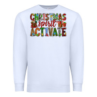 White Christmas Spirit Activate Premium Sweatshirt - RanaPortraitStore