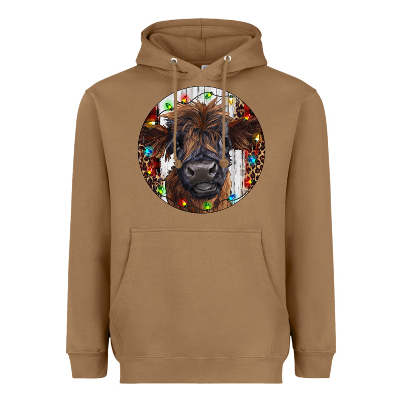 Western Christmas Calf Heavyweight Hoodie by RanaPortraitStore | Teevron