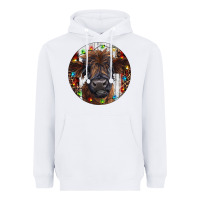 White Western Christmas Calf Heavyweight Hoodie - RanaPortraitStore