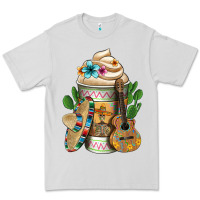 Dove Grey Mexican Hot Coffee Cup Premium Tee - FaDigitalArtStudio