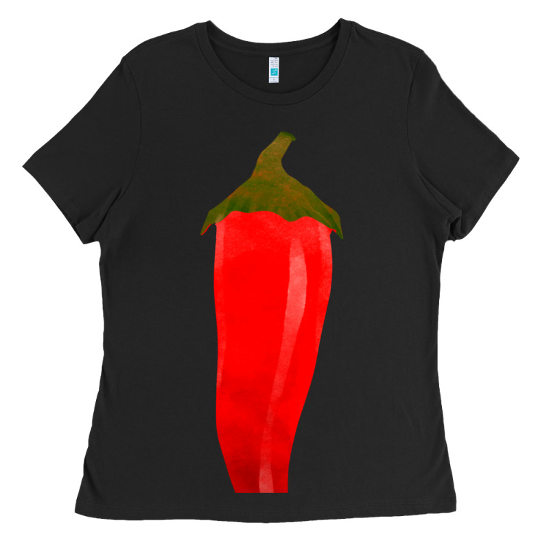 Chilli Pepper Fa Element Ladies Tee by FaDigitalArtStudio | Teevron