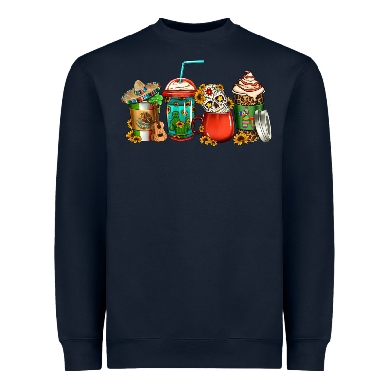 Mexican Coffee Cups Heavyweight Sweatshirt by Jasminsmagicworld | Teevron