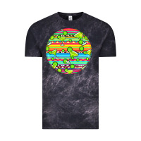 Cloud Black hispanic heritage month round earrings 3 Vintage Tee - BundleAndBundleShop