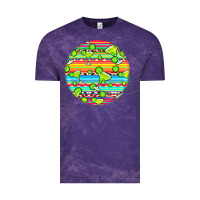 Cloud Purple hispanic heritage month round earrings 3 Vintage Tee - BundleAndBundleShop