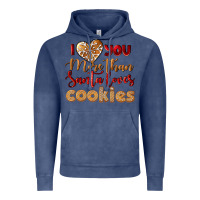Vintage Denim i love you more than santa loves cookies Vintage Hoodie - LillyAllenDesigns