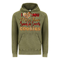 Vintage Olive i love you more than santa loves cookies Vintage Hoodie - LillyAllenDesigns