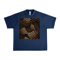 Navy melanin american flag seamless pattern Urban Heavy Tee - BundleAndBundleShop