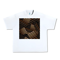 White melanin american flag seamless pattern Urban Heavy Tee - BundleAndBundleShop