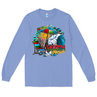 Colony Blue beach please Long Sleeve Tee - CowhideDigitalArt