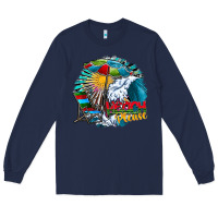 Navy beach please Long Sleeve Tee - CowhideDigitalArt