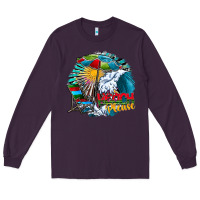 Plum beach please Long Sleeve Tee - CowhideDigitalArt