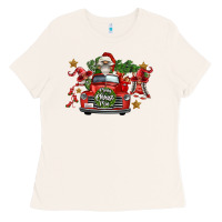 Bone merry christmas truck gnomies Ladies Tee - FaDigitalArtStudio