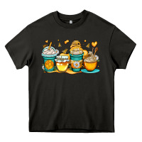 Asphalt honey bee coffee cups Heavy Core Tee - OliviaCreatesArt