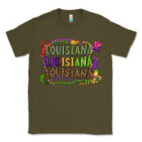 Army Green louisiana louisiana louisiana mardi gras Classic Tee - OliviaCreatesArt
