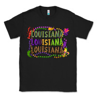 Black louisiana louisiana louisiana mardi gras Classic Tee - OliviaCreatesArt