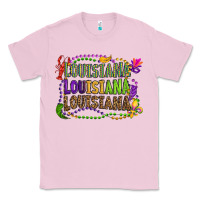 Bubblegum Pink louisiana louisiana louisiana mardi gras Classic Tee - OliviaCreatesArt