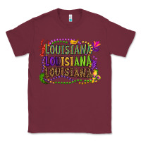 Burgundy louisiana louisiana louisiana mardi gras Classic Tee - OliviaCreatesArt