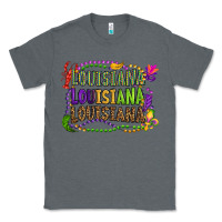 Charcoal Heather louisiana louisiana louisiana mardi gras Classic Tee - OliviaCreatesArt