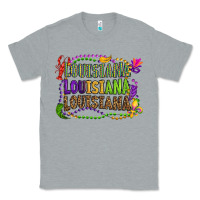 Heather Grey louisiana louisiana louisiana mardi gras Classic Tee - OliviaCreatesArt